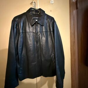 Cole Haan Men's Dark Leather Jacket
